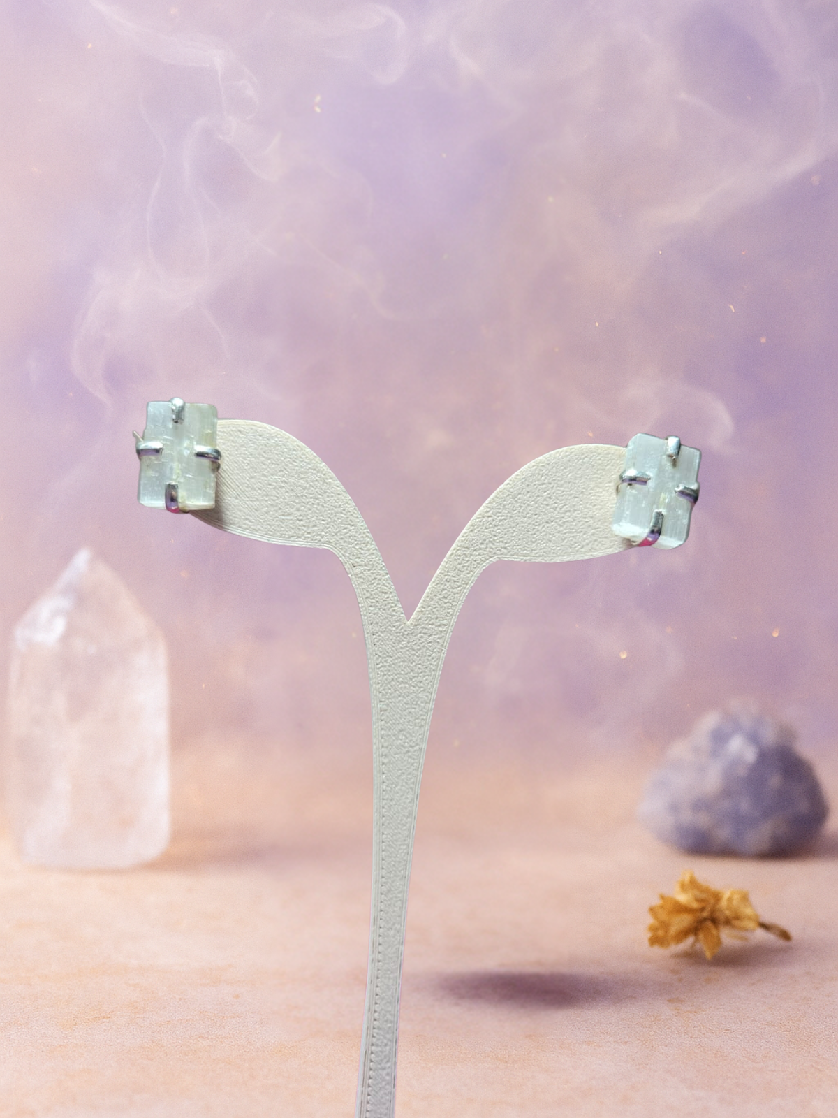 Brinco Garra Pedra Natural