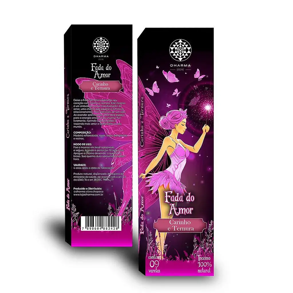 Incenso Dharma Natural Vareta - Fada do Amor