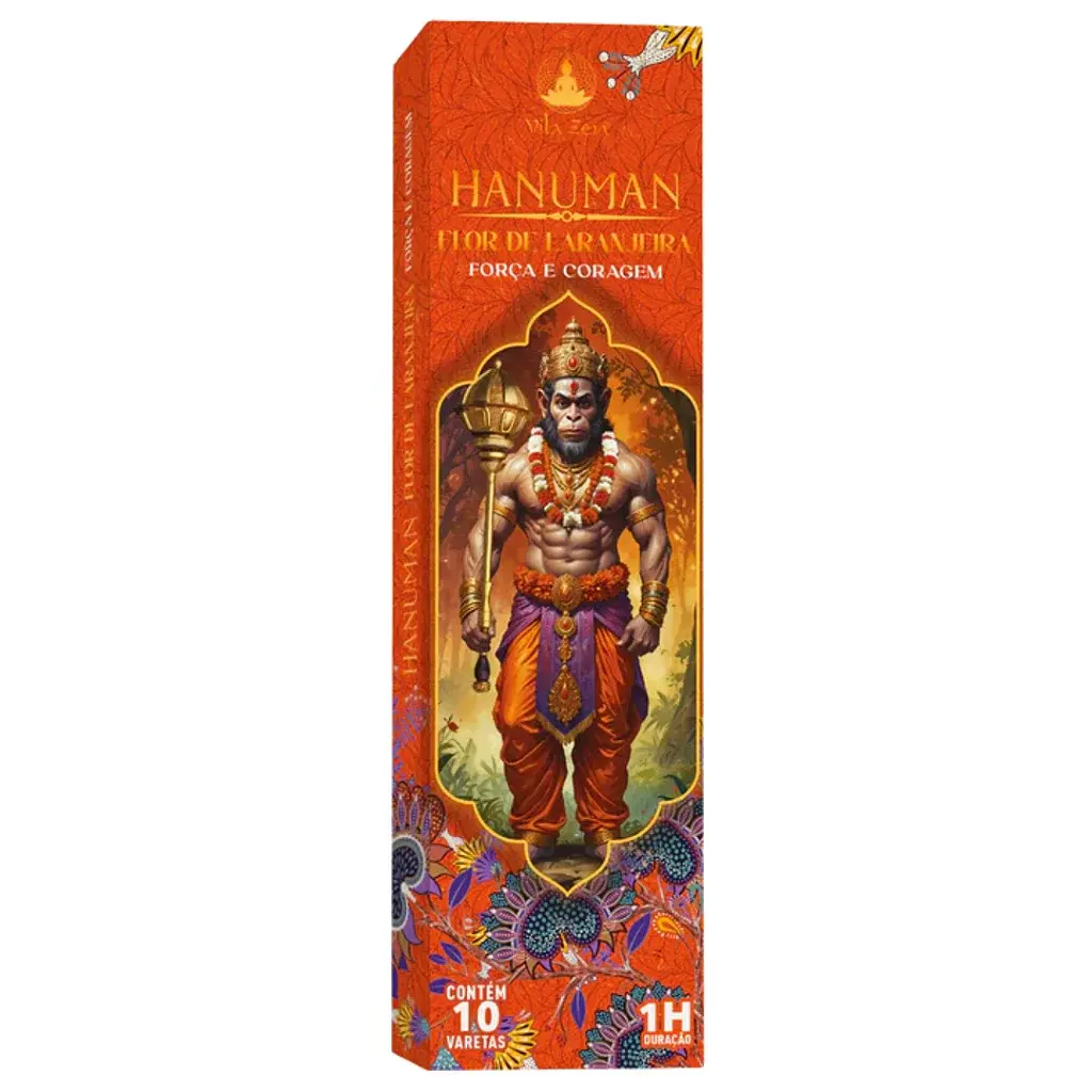 Incenso Natural Vila Zen - Linha Deuses Hindus - Hanuman