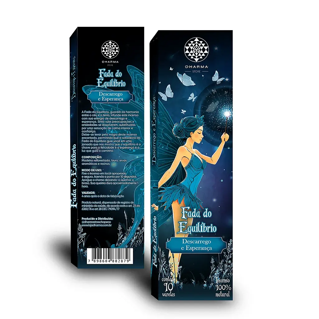 Incenso Dharma Natural Vareta - Fada do Equilibrio