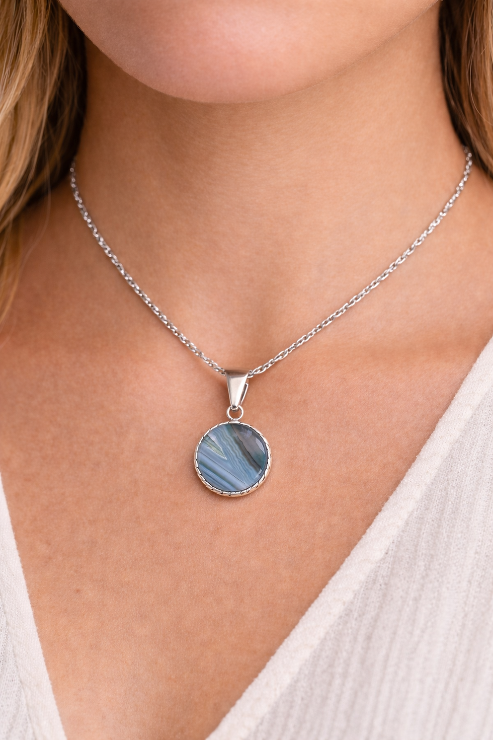 Miniatura: Colar Folheado Pedras