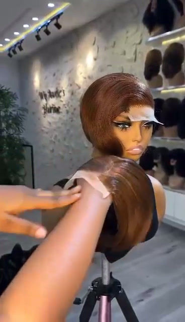 Thumbnail: Straight Tiwa hair Brown