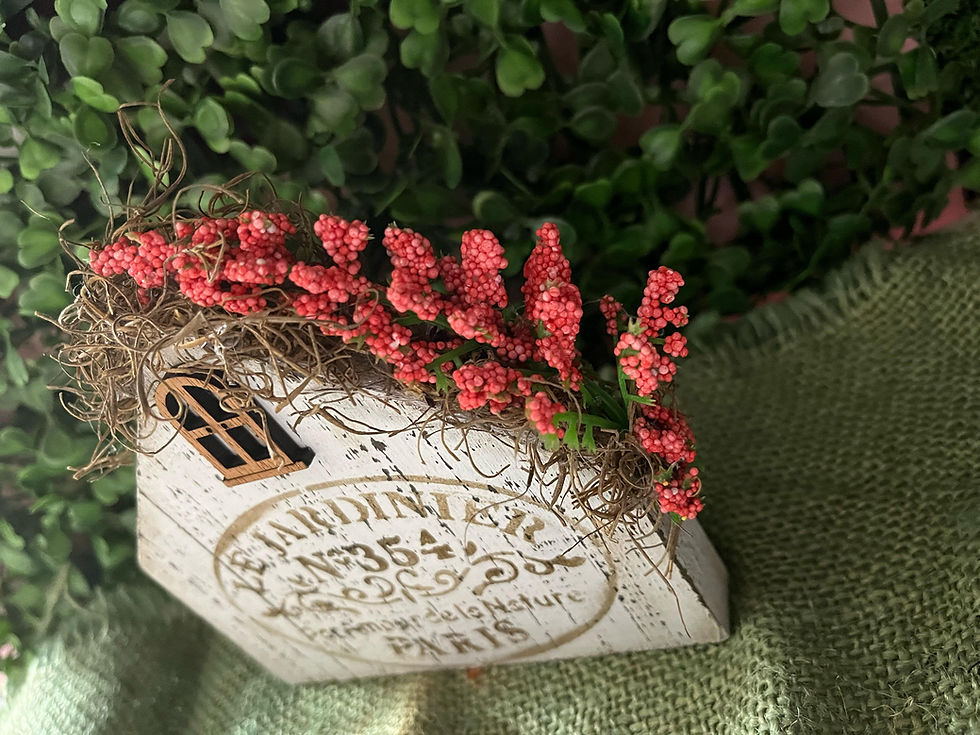 Miniatura: Casinha decorada com flores