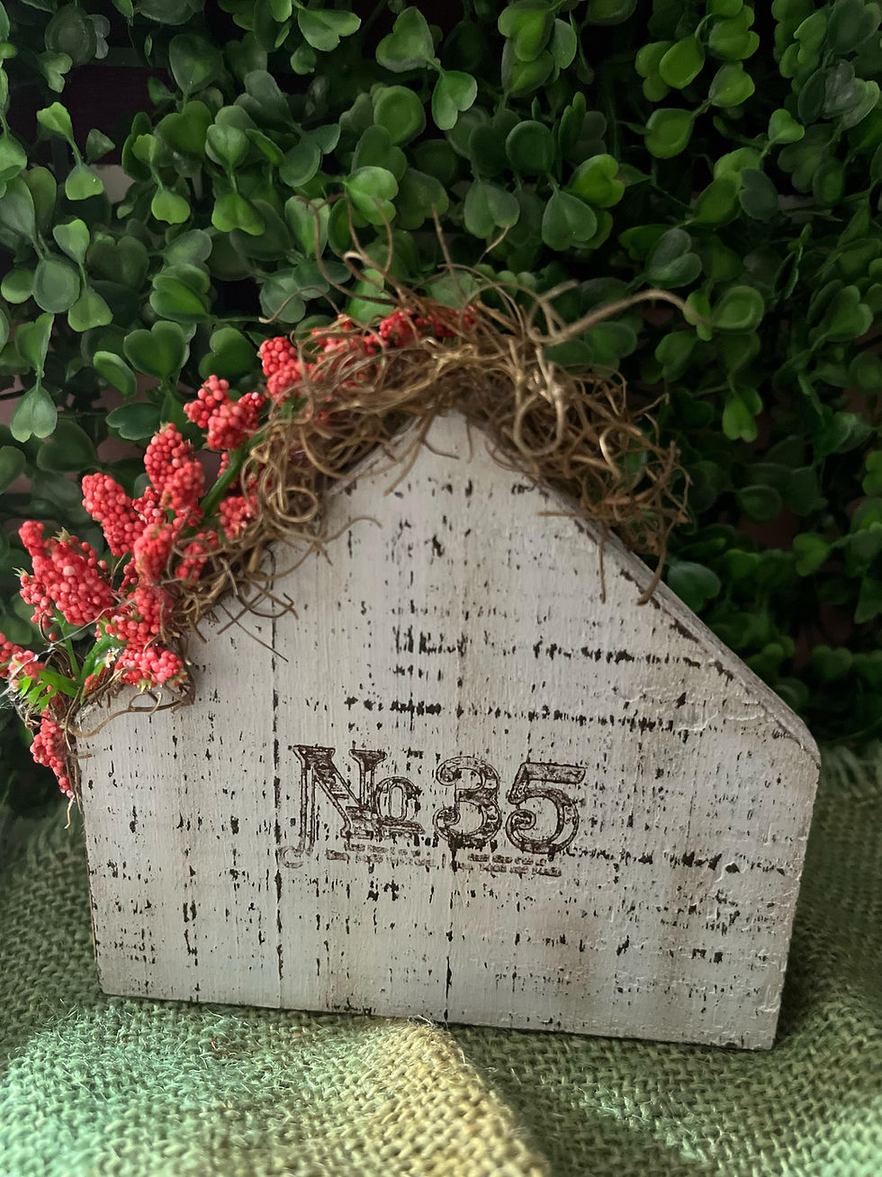 Miniatura: Casinha decorada com flores