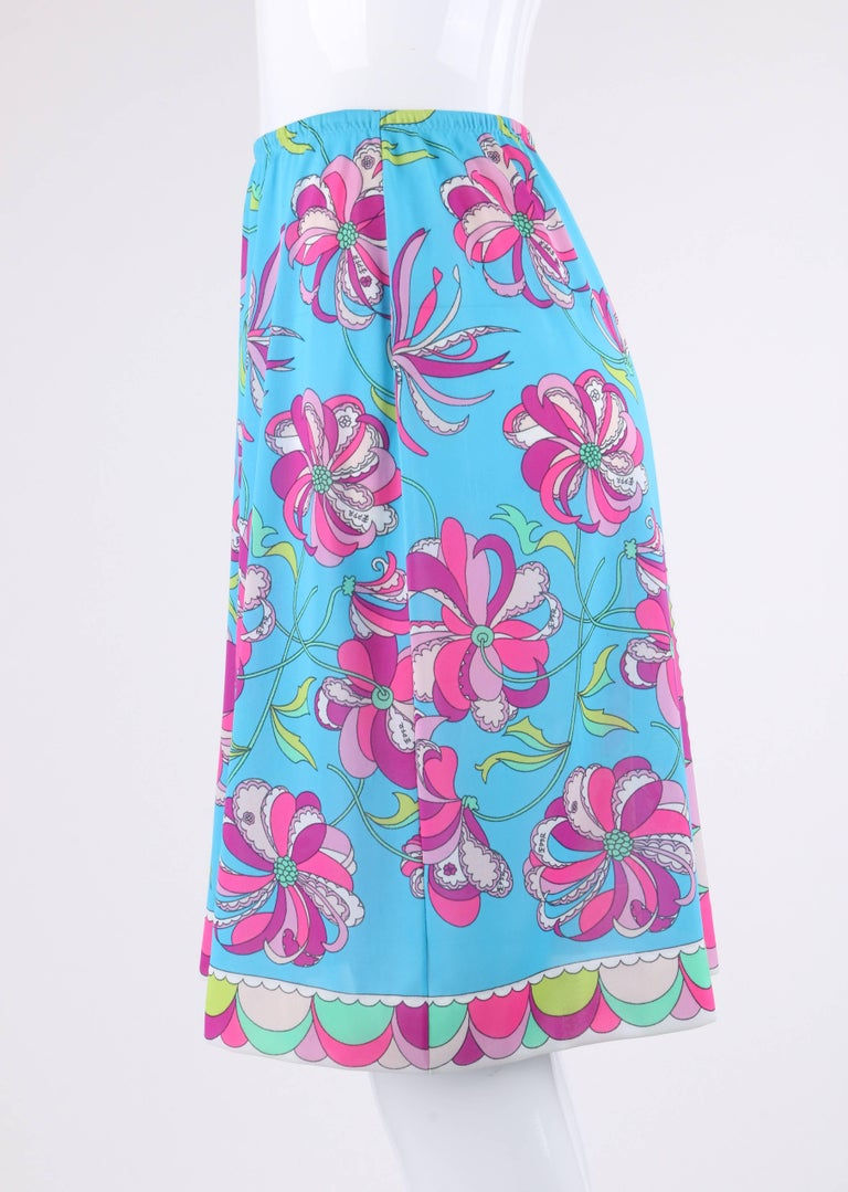 Thumbnail: Emilio Pucci Formfit Floral Skirt