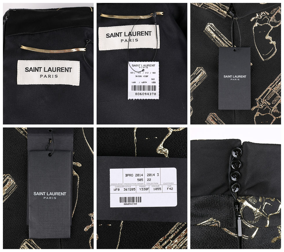 Thumbnail: Saint Laurent Gun Print Mini Dress