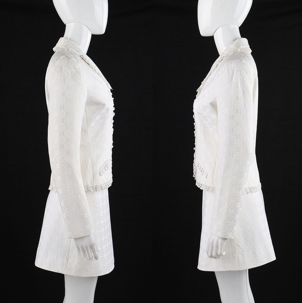Thumbnail: Givenchy Couture John Galliano Skirt Suit