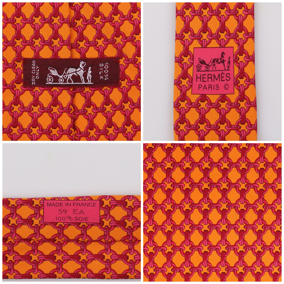 Thumbnail: Hermes Chain Link Print Necktie