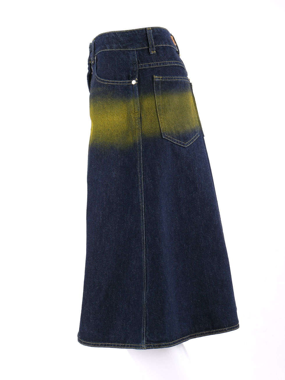 Thumbnail: Alexander McQueen Spray Paint Denim Skirt