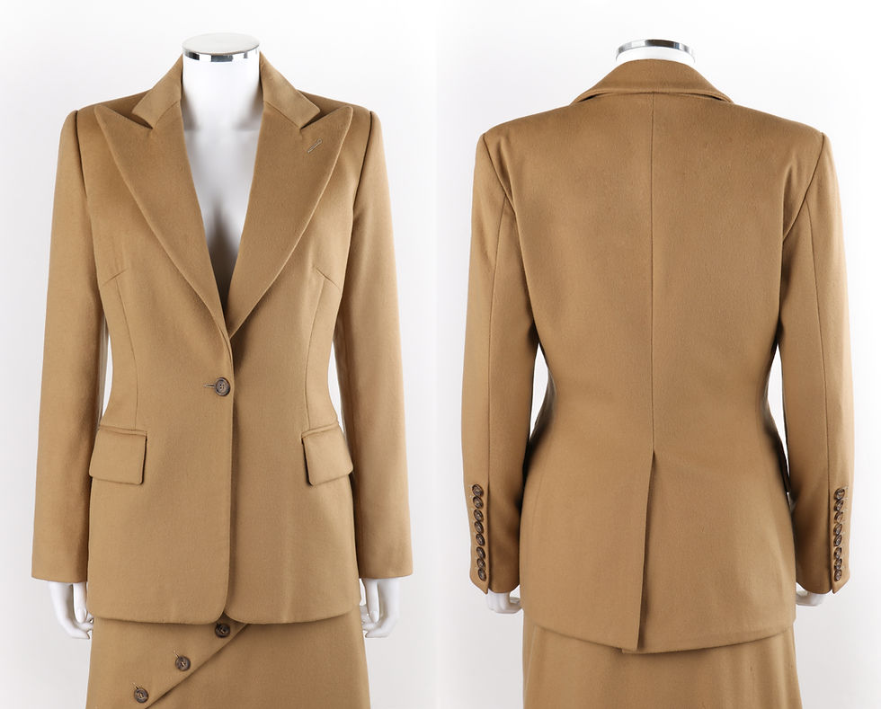 Thumbnail: Alexander McQueen A/W 1996 "Dante" 2pc Suit w/Hair Label RARE