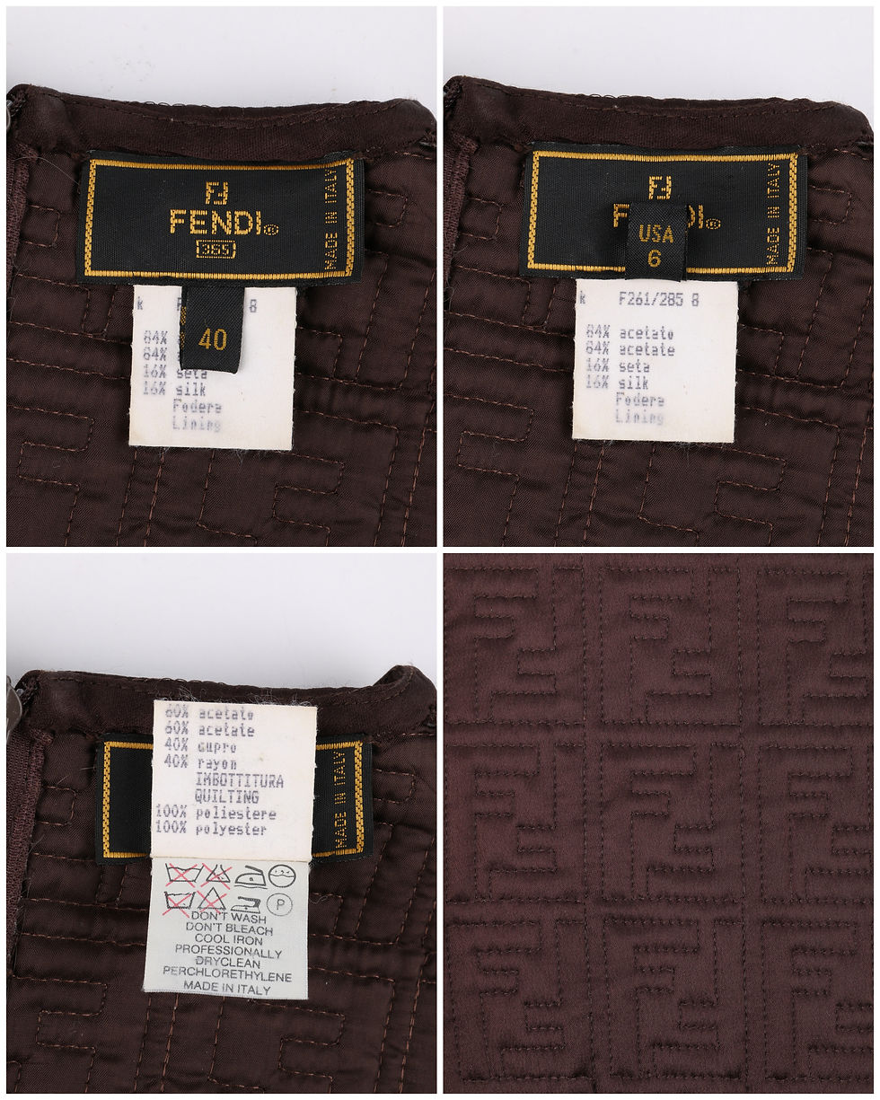Thumbnail: Fendi Zucca Monogram Quilted Top