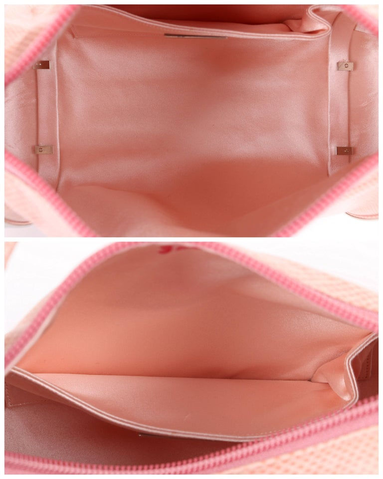 Thumbnail: Judith Leiber Pink Leather & Crystal Handbag
