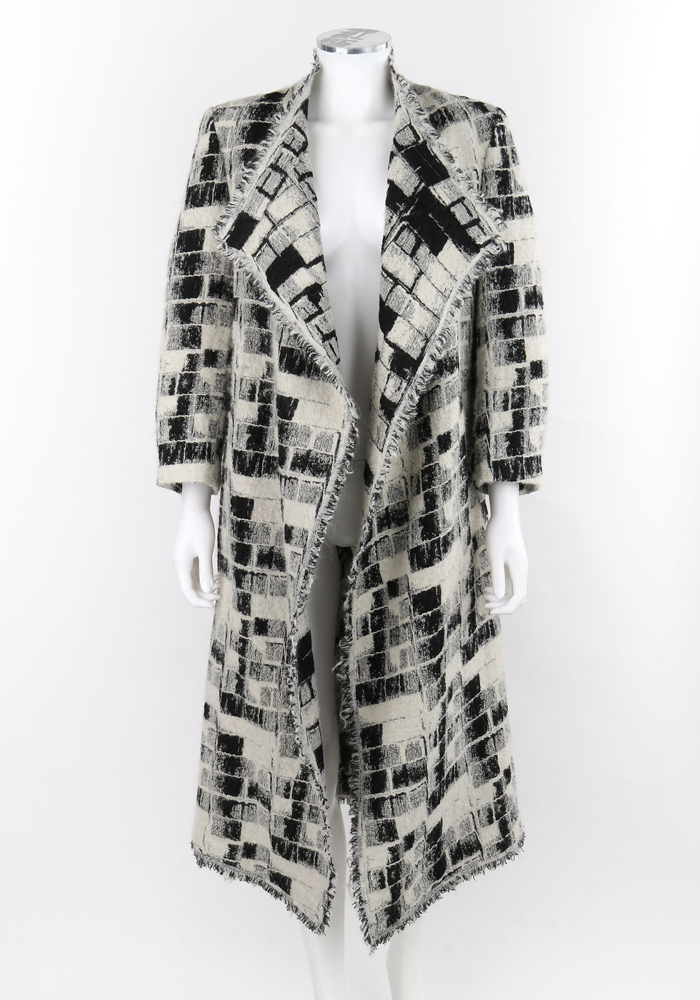 Thumbnail: Donna Karan Pre-Fall 2015 Checker Knit Open Cardigan