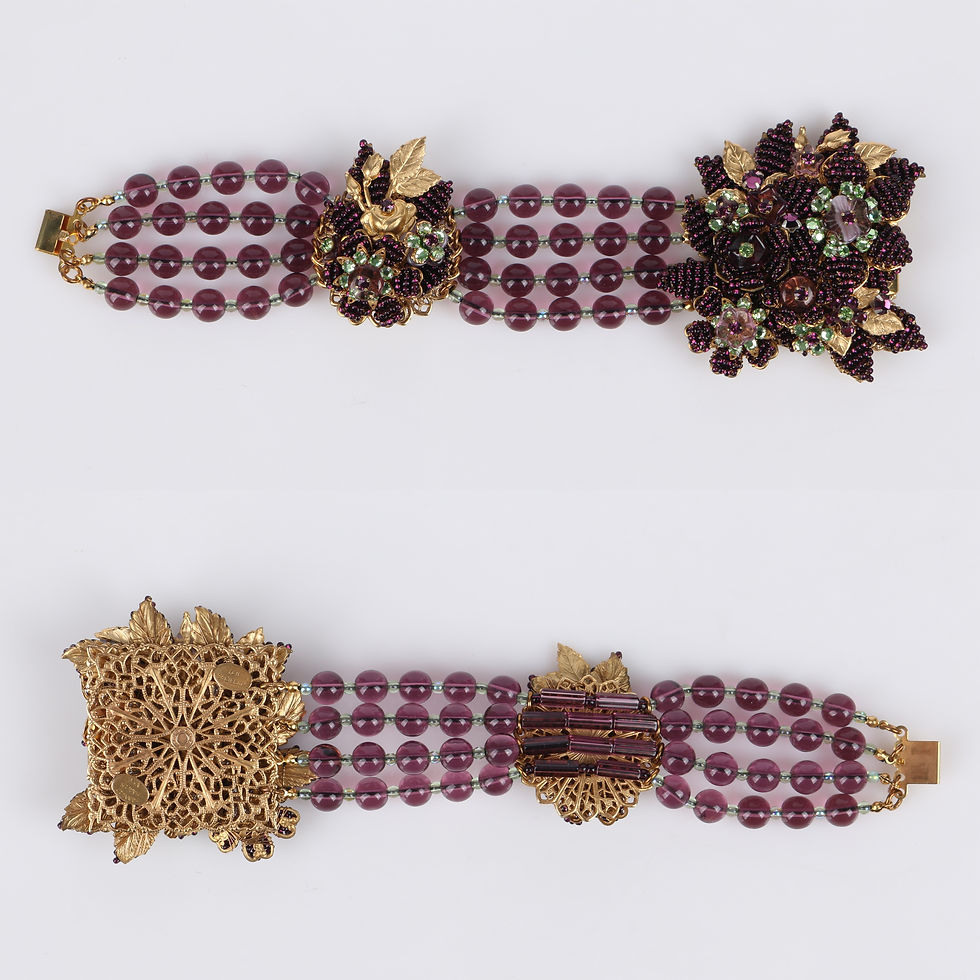 Thumbnail: Stanley Hagler Glass Beaded Bracelet