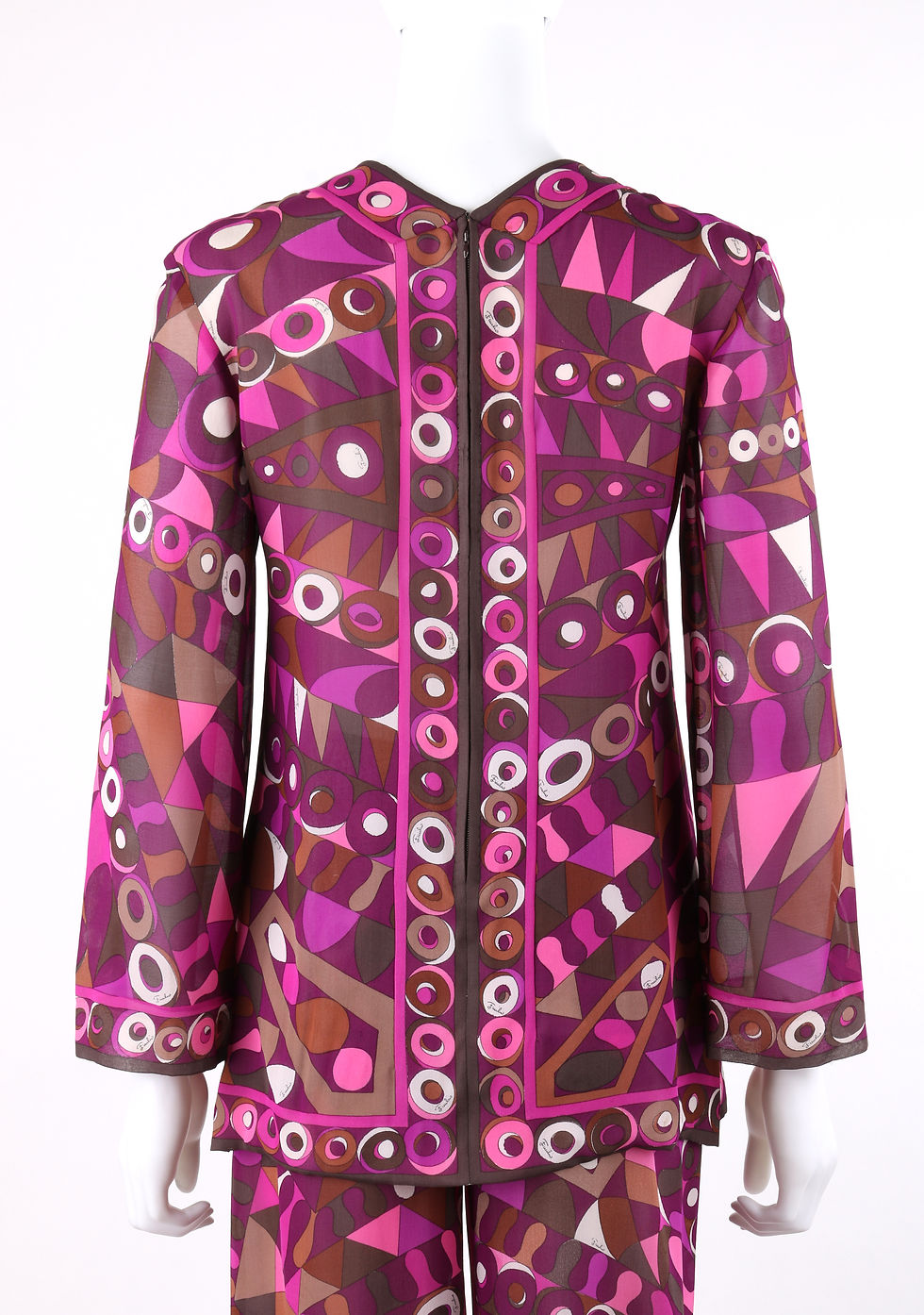Thumbnail: Emilio Pucci Op Art Blouse Pants Set