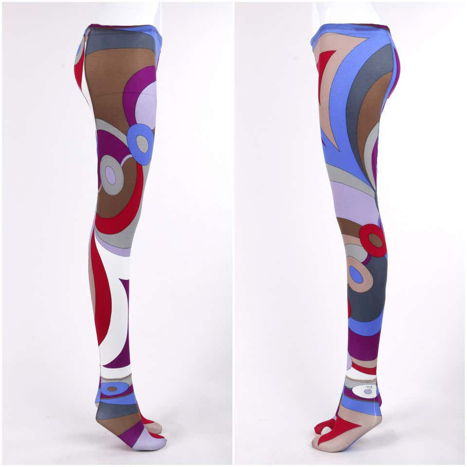 Thumbnail: Emilio Pucci Op Art Tunic Dress Tights Set