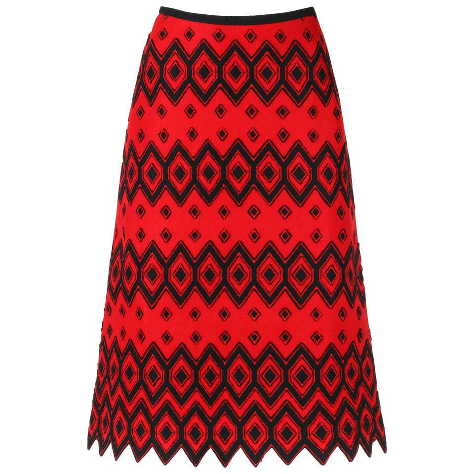 Anne Klein Wool A-Line Skirt