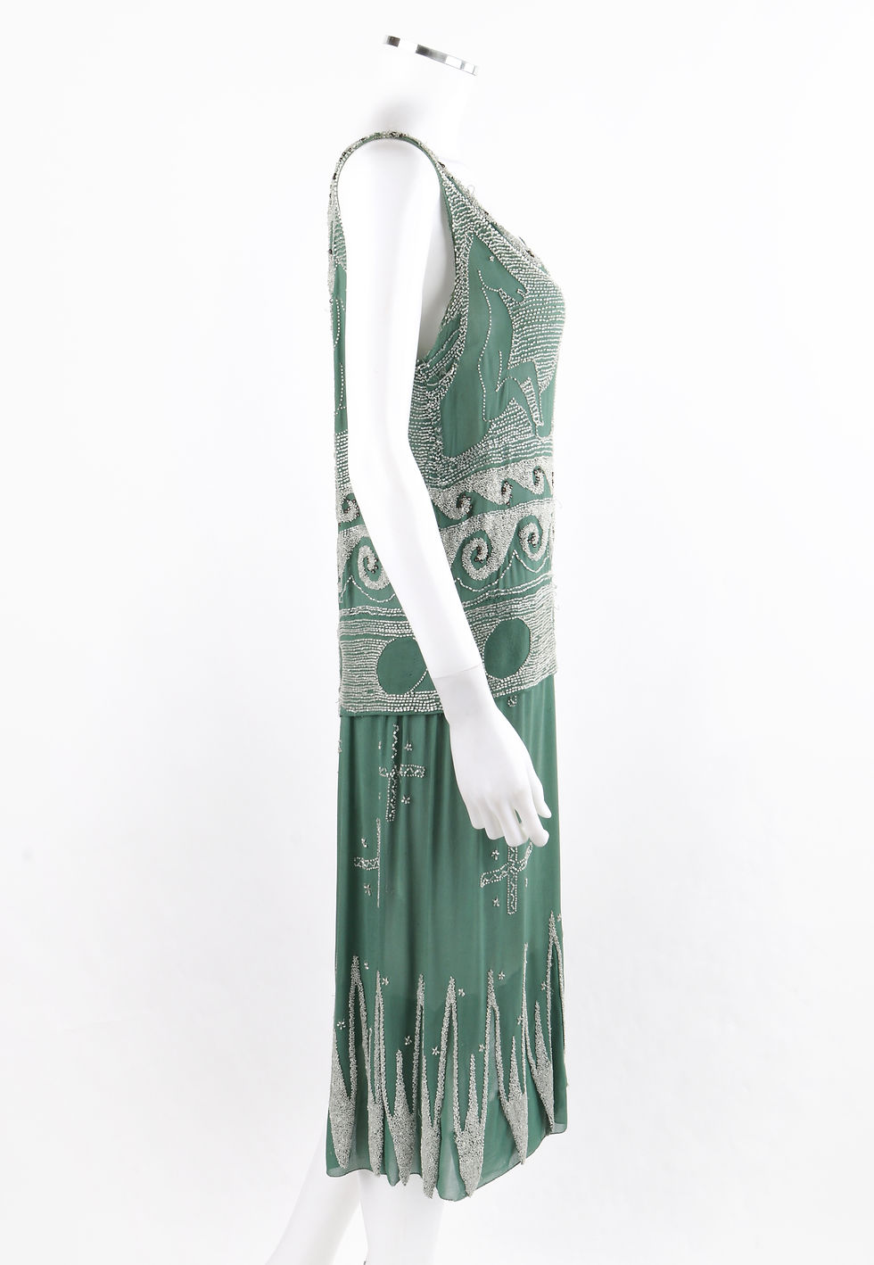 Thumbnail: Madeleine Vionnet c.1924 "Little Horses" Flapper Dress RARE