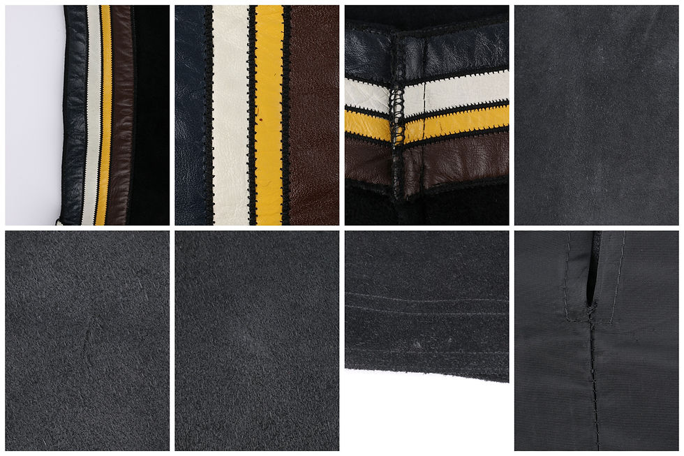 Thumbnail: Pierre Cardin Suede Leather Trim Skirt