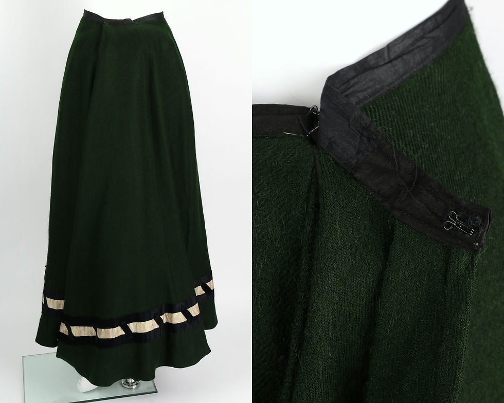 Thumbnail: Victorian Edwardian Winter Suit & Fur Stole