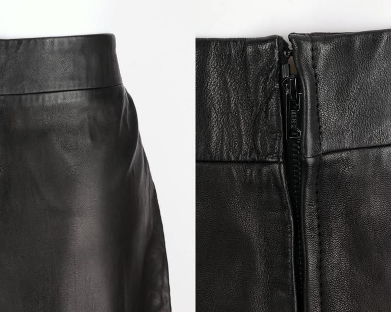 Thumbnail: Pierre Cardin Leather Skirt