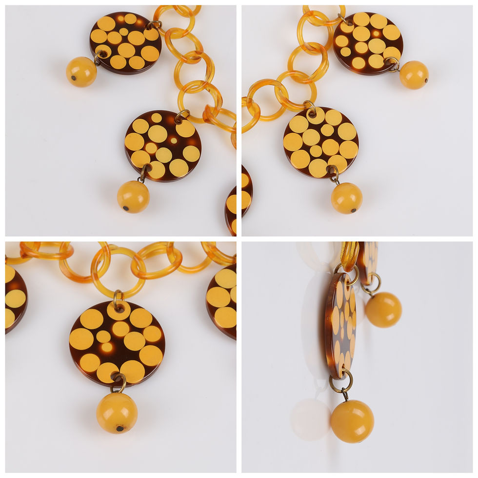 Thumbnail: Charles Elkaim Bakelite Link Necklace