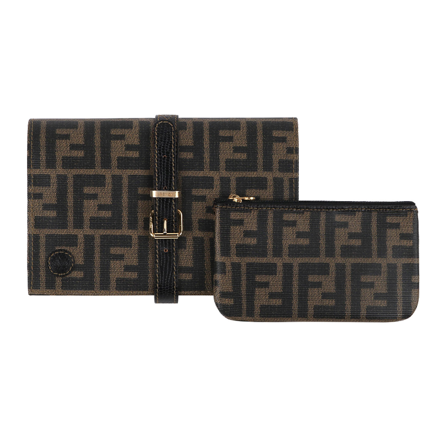 Fendi Zucca Clutch Pochette Travel Roll
