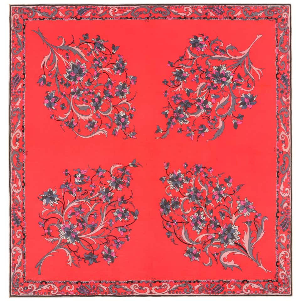 Emilio Pucci "Violacciocca" Silk Scarf
