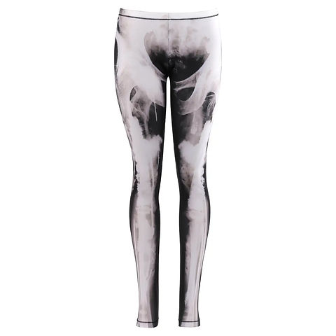 タイツ・ソックス ALEXANDER MCQUEEN Women Underwear 6453773D15Q9060 White Alexander McQueen X-Ray Leggings | FIFTH-MAIN