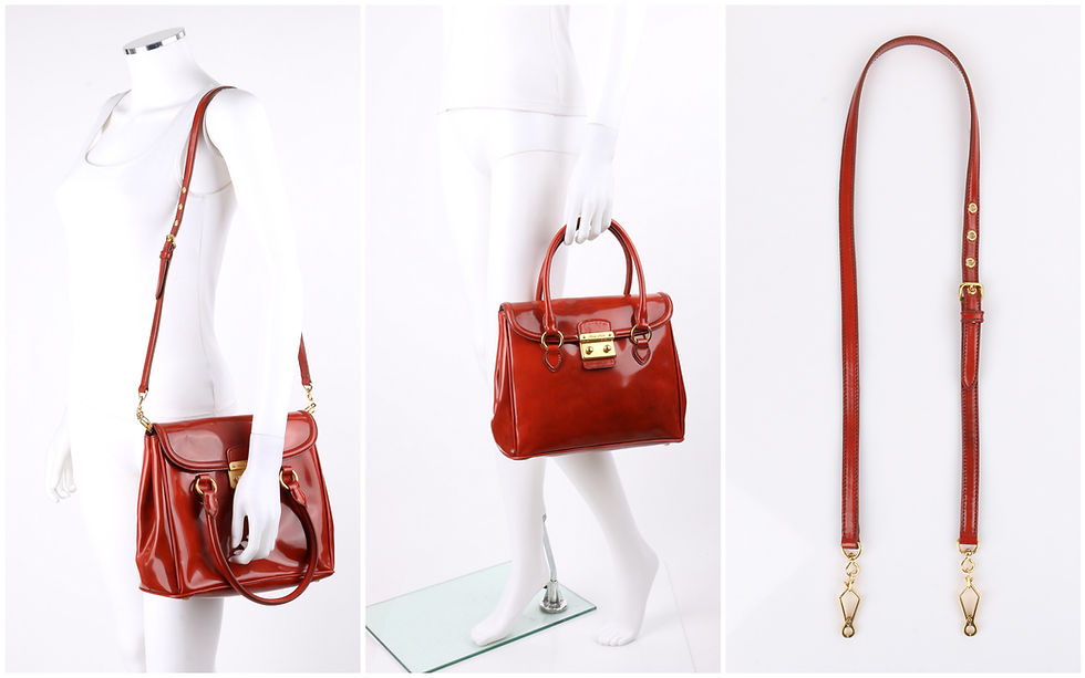 Thumbnail: Miu Miu Prada Spazzolato Leather Handbag