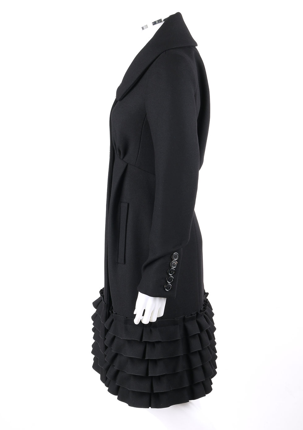 Thumbnail: Louis Vuitton Ruffle Hem Coat