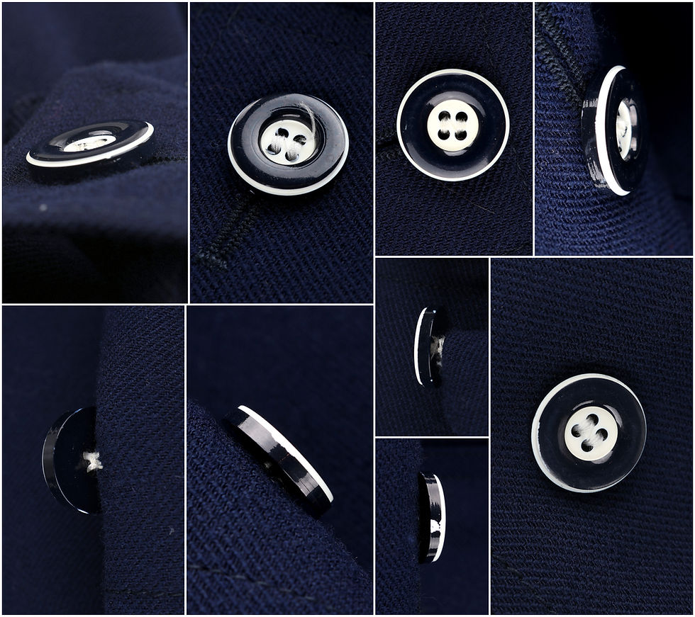 Thumbnail: Courreges c.1970's Navy Blue Double Breasted Jacket