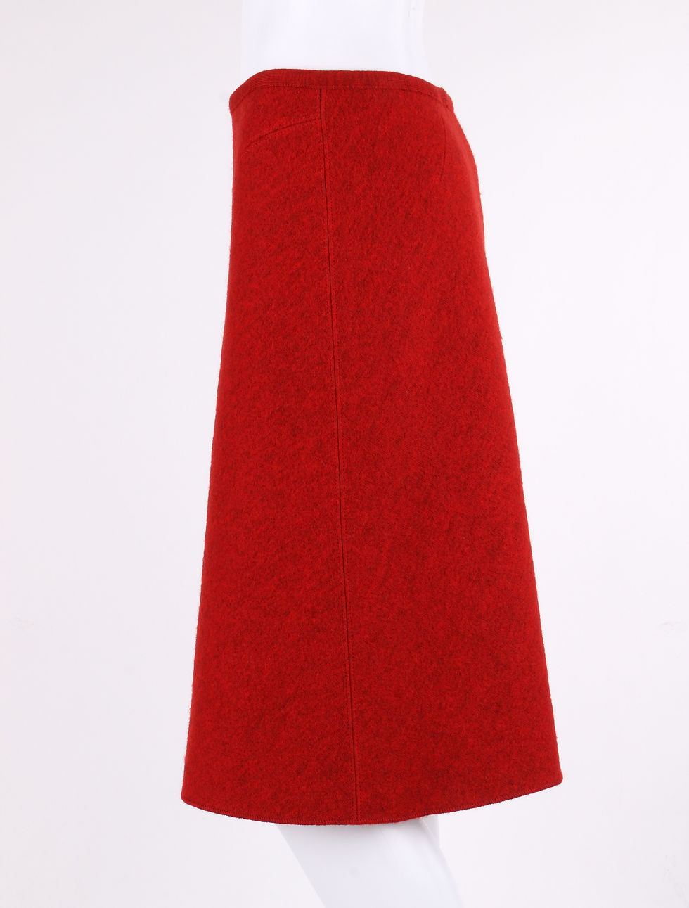 Thumbnail: Alaia Boiled Wool A-Line Skirt