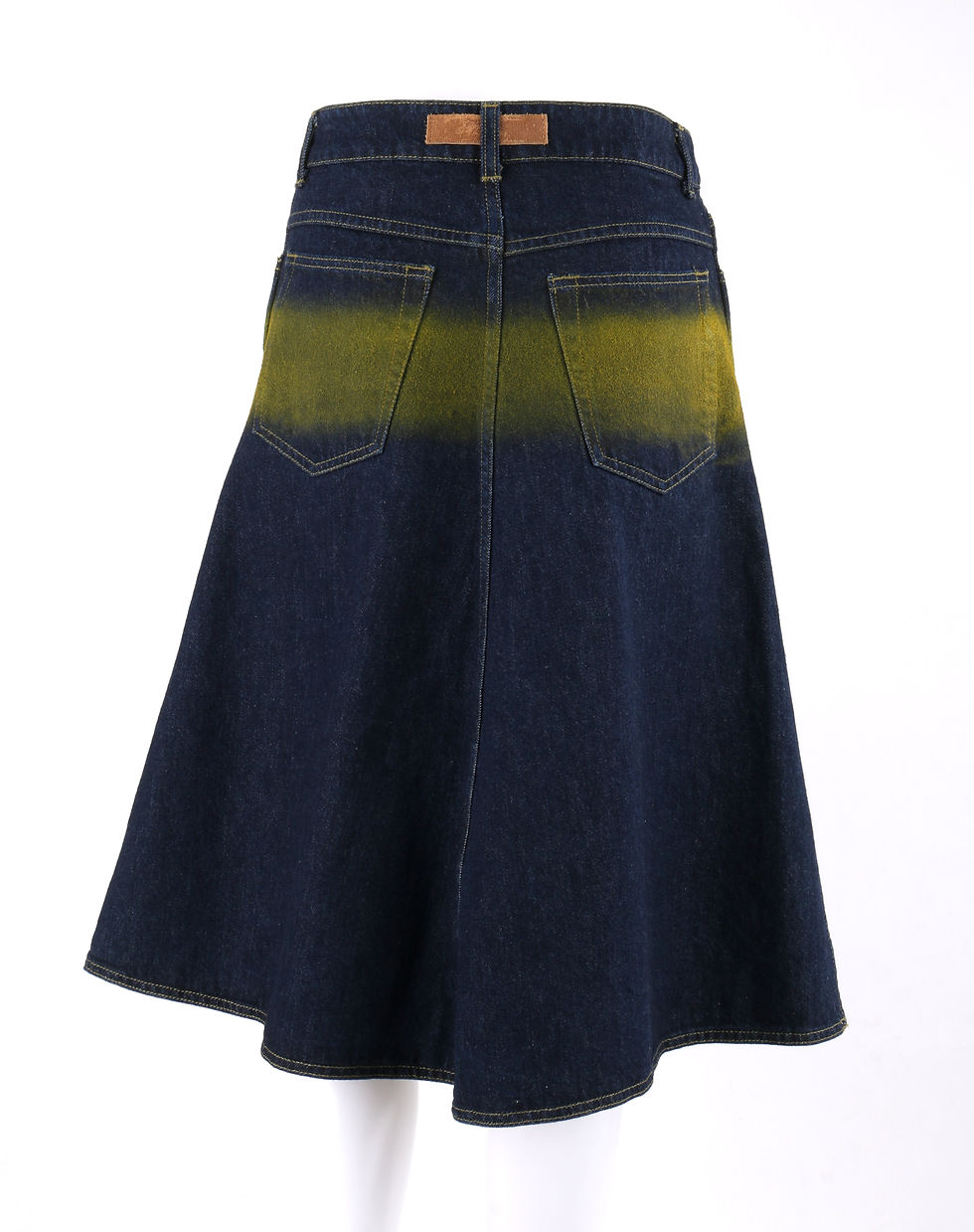 Thumbnail: Alexander McQueen Spray Paint Denim Skirt