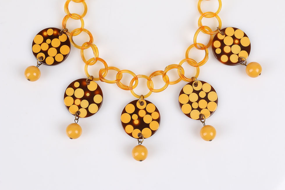 Thumbnail: Charles Elkaim Bakelite Link Necklace