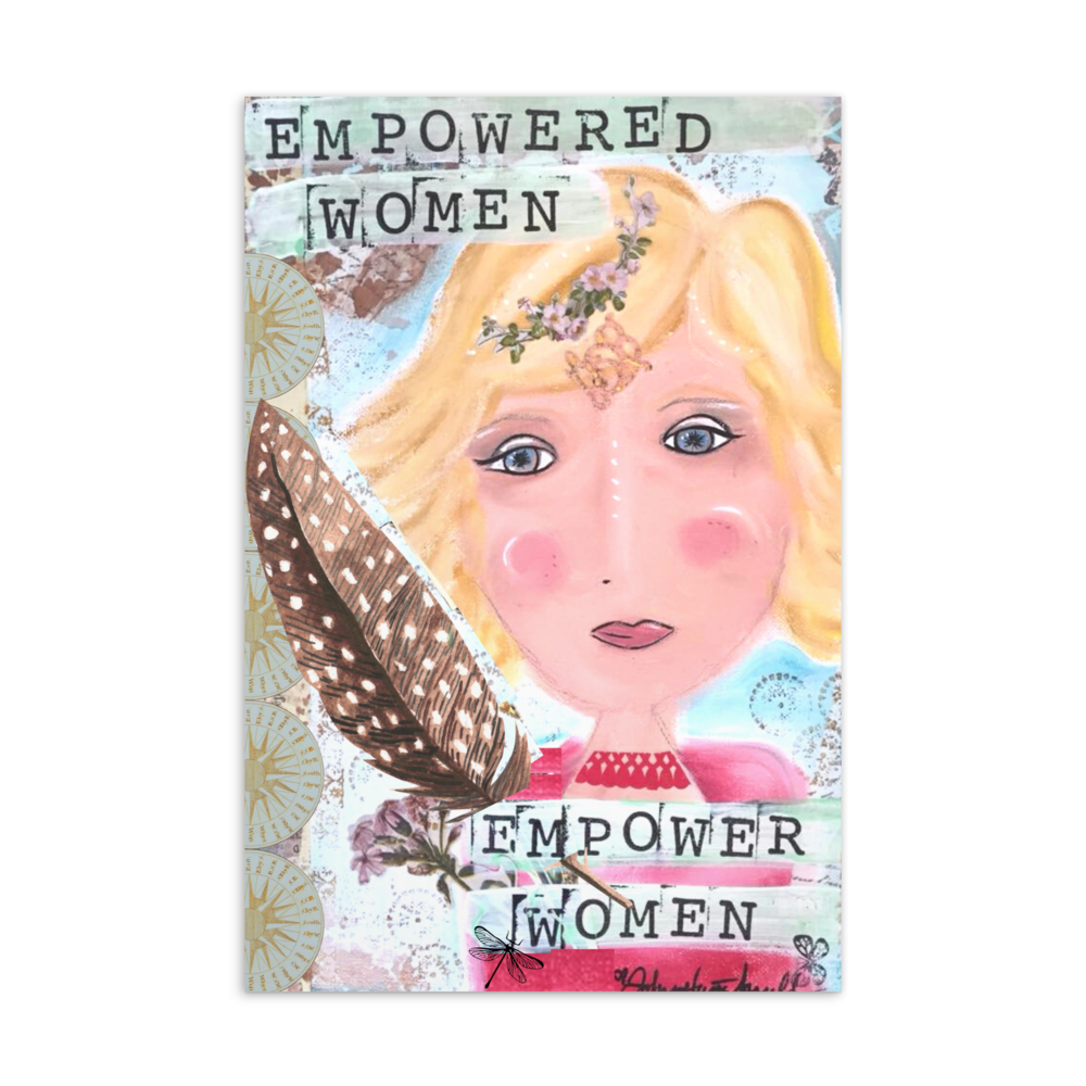 Empowered Women 4x6 Postcard (blank)