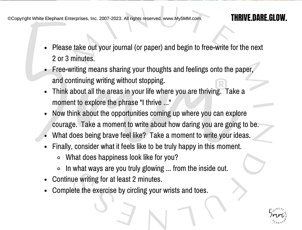 Thumbnail: Thrive.Dare.Glow