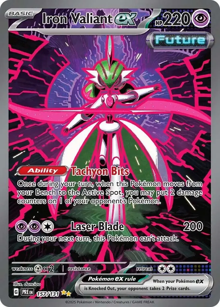 Iron Valiant ex 157/131 Special Illustration Rare Pokemon card