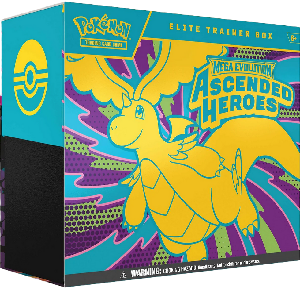 Ascended Heroes Pokemon Elite Trainer Box featuring Dragonite