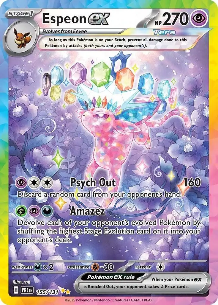 Espeon ex 155/131 SIR Pokemon Card Special Illustration Rare