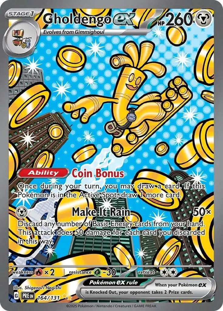 Gholdengo Ex 164/131 Special Illustration Rare Pokemon card