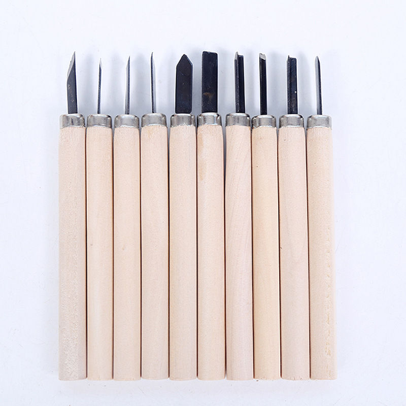 Thumbnail: 12 stücke Professionelle Holz Carving Meißel Messer Hand Tool Set Für Grundlege
