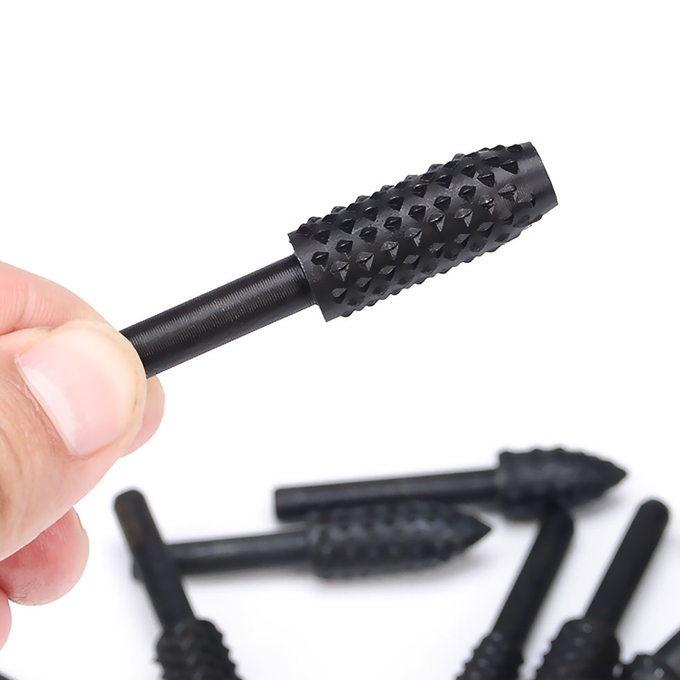Miniaturbild: 5 stücke Stahl Rotary Rasp Datei 1/4 "Schaft Dreh Handwerk Dateien Raspel Grate