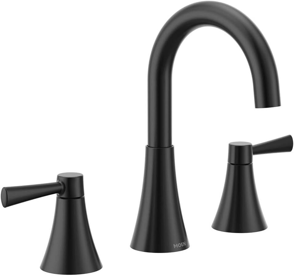 Thumbnail: Moen Ronan 84023SRN Spot Resist gebürstetes Nickel, zwei Griffe, weit verbreite
