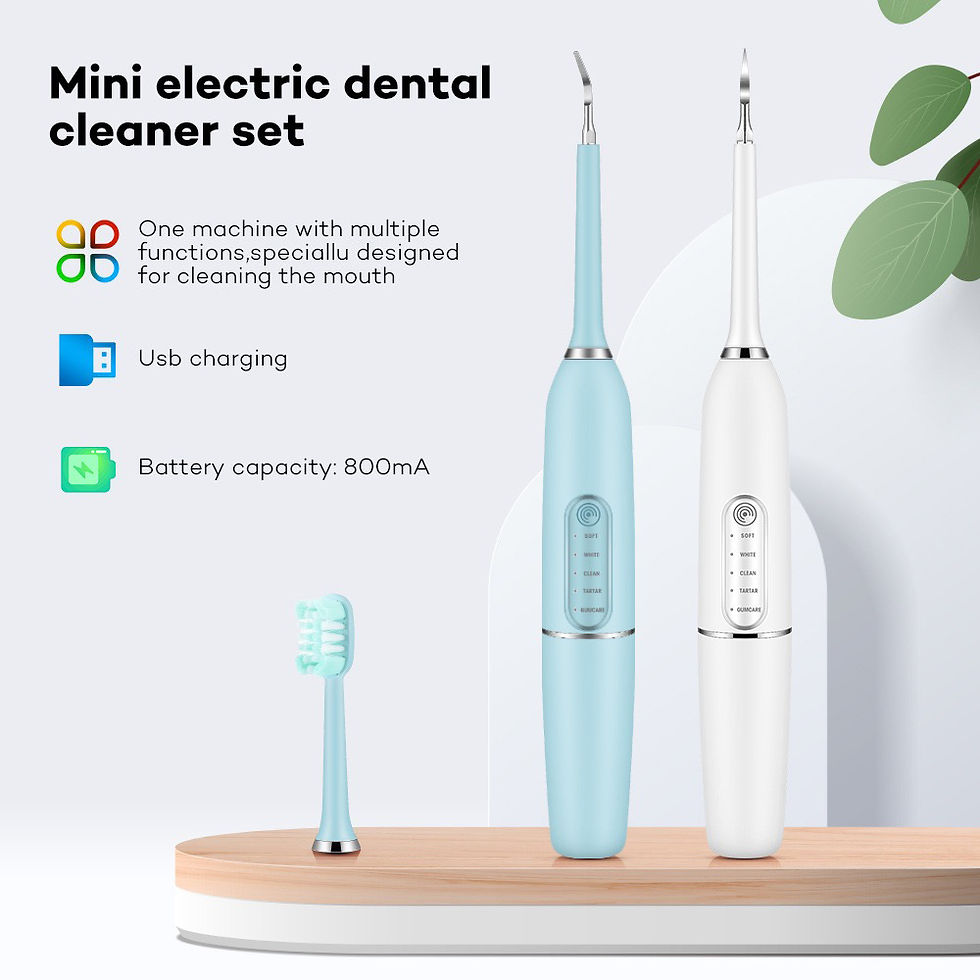 Thumbnail: Elektrische Zahnbürste 5 Zahnrad modi drahtlose Plaque Dental Bio Zahnweiß-Kit 