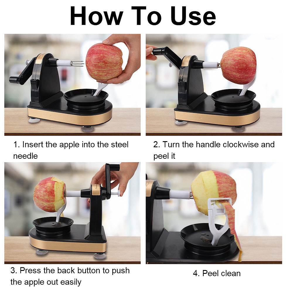 Thumbnail: Kartoffel schäler Apfels chäler Cutter Slicer Obsts chäl maschine Handge kurbel