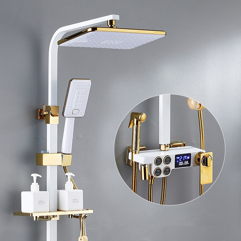 Thumbnail: Neu Thermostat Badezimmer Dusche System Wasserhahn Qualität Messing Badewanne M