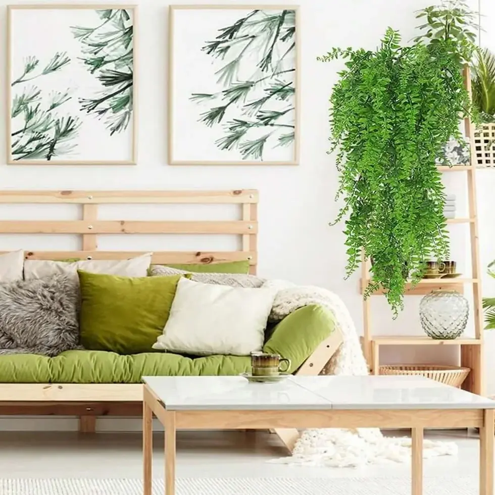 Thumbnail: 4 stücke persischer Farn verlässt künstliche Pflanzen rebe Hausgarten Raum deko