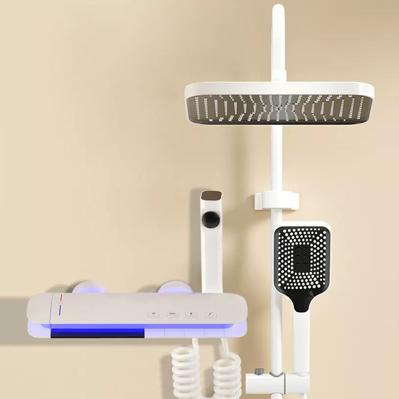 Miniaturbild: Umgebungs beleuchtung Klavier Thermostat Digital Dusch set 12 Zoll Regen dusch 