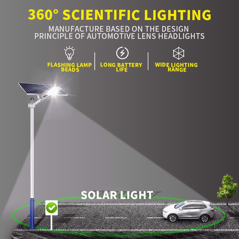 Thumbnail: 250/50w powerful solar lights garden house garden lighting wall lights